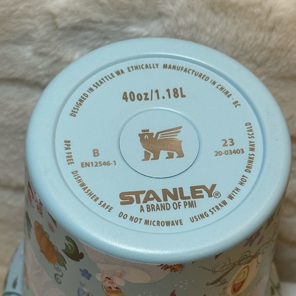 Disney Cinderella Stanley Light Blue Tumbler with Prince Charming 40oz NIB - Picture 3 of 4
